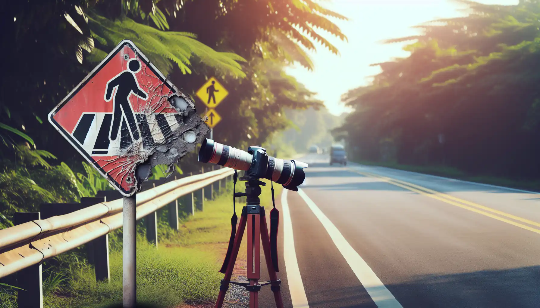 US Highway 74 in Monroe where pedestrian crossings are dangerously limited